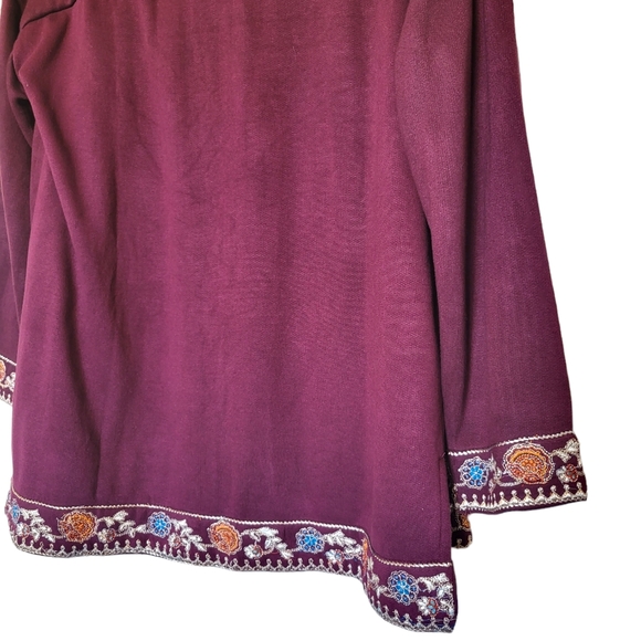 Soft Surroundings Embroidered Cardigan - Picture 5 of 11